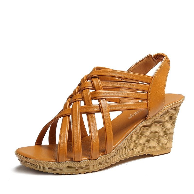 Beach Sandals And Slippers Hollow Cross Straps