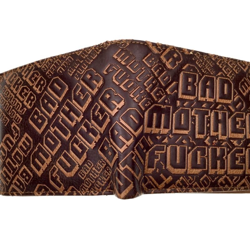 Pulp Fiction Peripheral Wallet PU Leather Embossed Men's Wallet BMF Student Personality Coin Purse Card Case Wallet