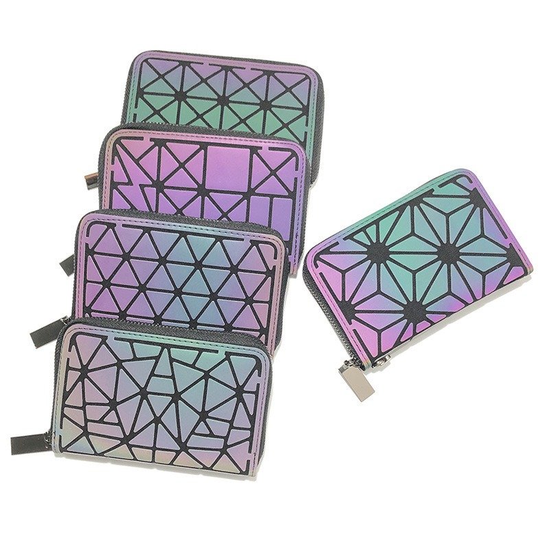 Women's bag Japanese fashion chain single shoulder diagonal package luminous gleam wallet clutch