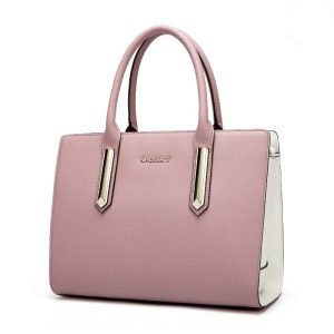 Fashion Contrast Leather Handbag | ShopDecimals