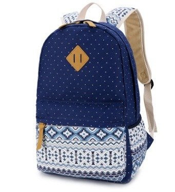 Geometric Patterned Canvas Bagpacks | ShopDecimals