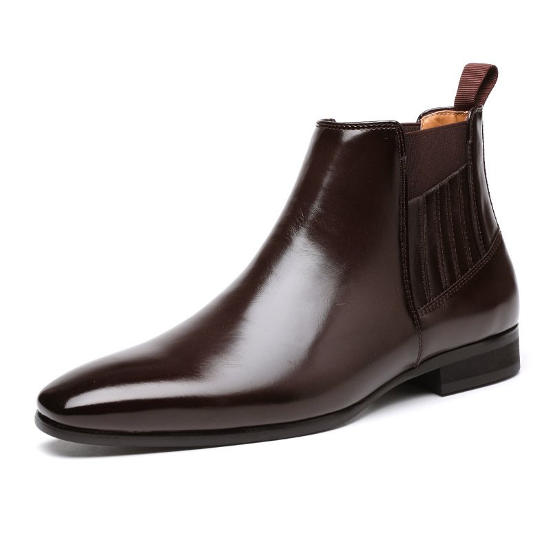 Men's Pointed Toe Simple High-top Martin Boots | ShopDecimals