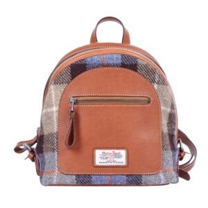 Fabric British Vintage Full Leather Small Backpack | ShopDecimals