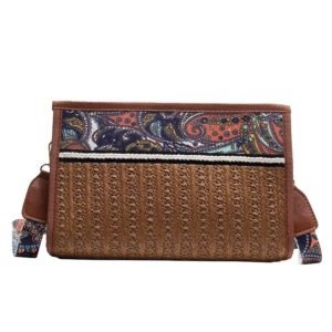 Colorful shoulder bag individual straw bag | ShopDecimals