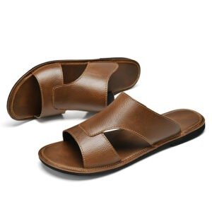 Plus Size Cowhide Slippers for Men | ShopDecimals