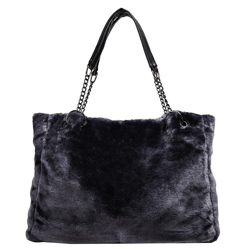 Large-capacity Fashion Plush Chain Shoulder Bag | Shopdecimals