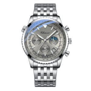 Luminous Waterproof Quartz Men's Watch with Interchangeable Steel Straps – Light‑weight 5 m Depth, Shopdecimals