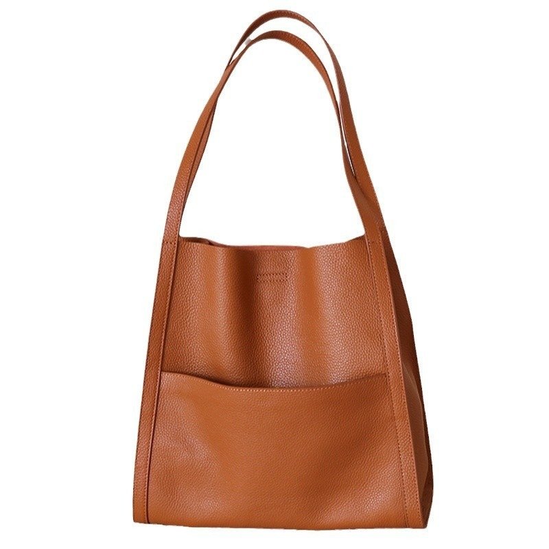 Genuine Leather Simple All-match Shoulder Bag | ShopDecimals