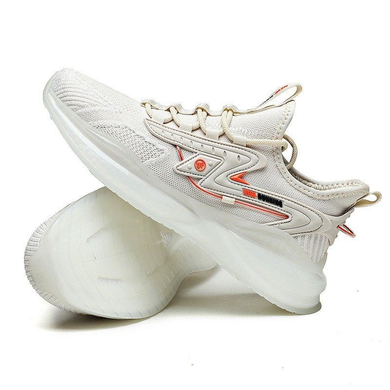 Flying Woven Sneakers Men's Shoes Popcorn Running Shoes Light Soft Sole Casual Shoes | ShopDecimals