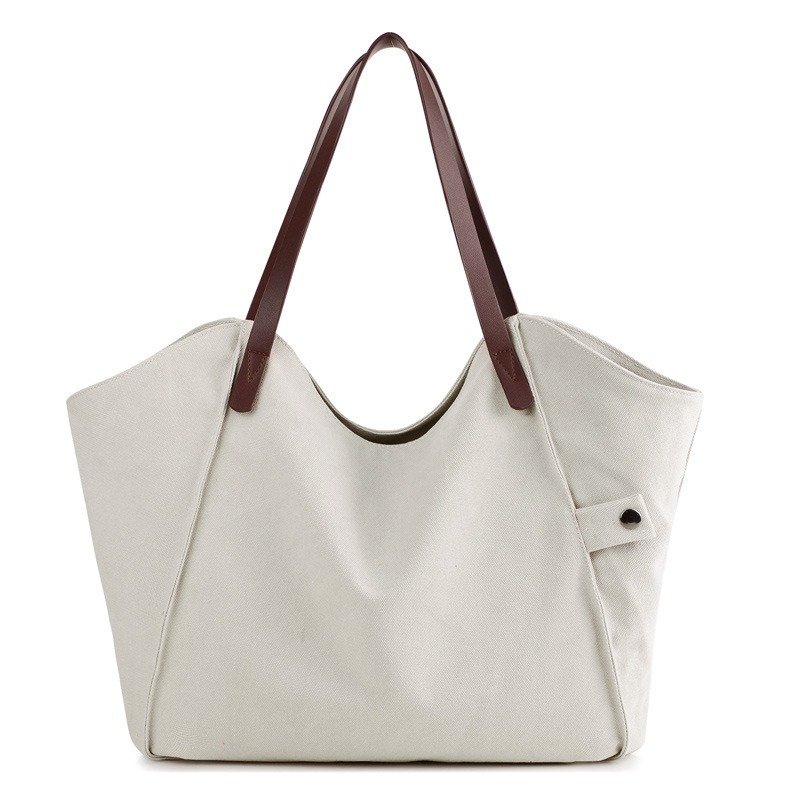 Fashionable Versatile And Practical Ladies Canvas Handbag
