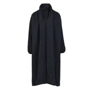 Female Spring Niche Back Row Button Loose Large Size Knee-length Cotton Jacket | ShopDecimals