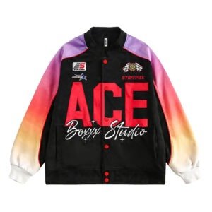 Niche Letters Baseball Uniform Jacket Men And Women Contrast Color | ShopDecimals