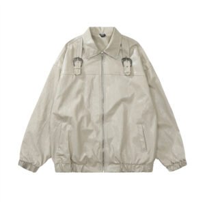 Trendy Brand Handsome Biker's Leather Jacket Men's Spring And Autumn | ShopDecimals