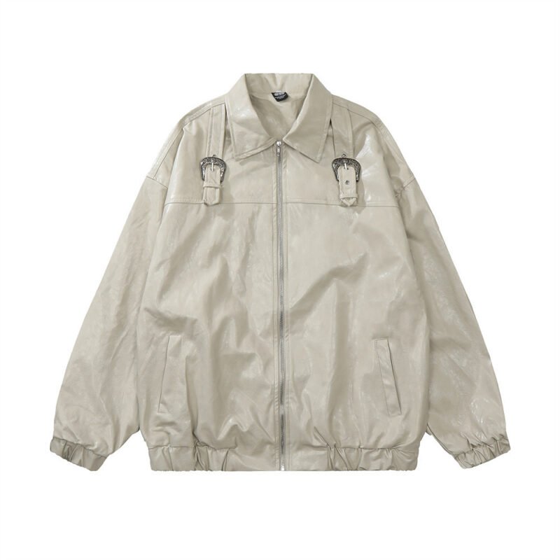 Trendy Brand Handsome Biker's Leather Jacket Men's Spring And Autumn | ShopDecimals