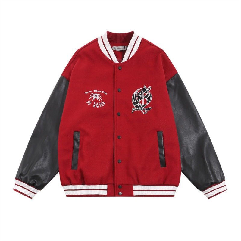 Embroidered Baseball Uniform Jacket Men | ShopDecimals