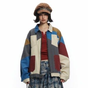 Stitching Loose Jacket Men And Women | ShopDecimals
