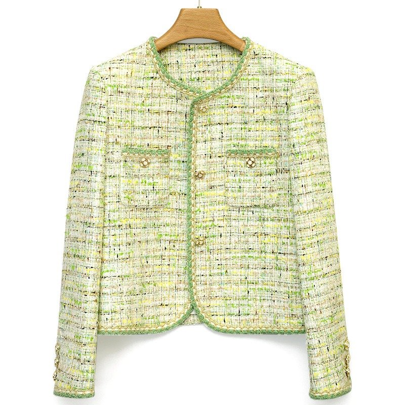 Green Short Coat Summer Breathable Thin Jacket | ShopDecimals