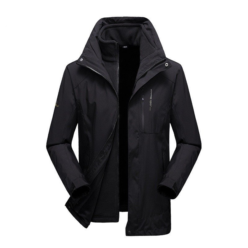 Outdoor Couple Jacket Men's Three-in-one Warm Mountaineering Ski Suit Women's Two-piece Suit | ShopDecimals