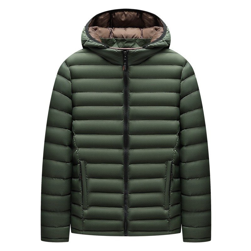 Men's Lightweight Down Cotton-padded Jacket Storage Rib Coat | ShopDecimals