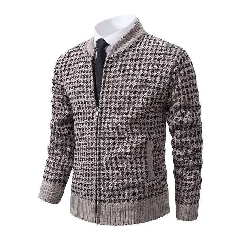 Men's Sweater Coat Cardigan Long Sleeve Knitted Thickened Warm | ShopDecimals