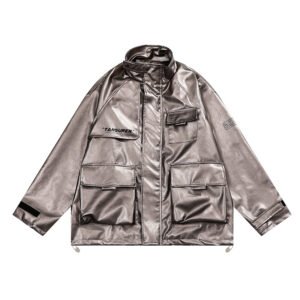 Unisex Print Multi Pocket Long Sleeved Jacket | ShopDecimals