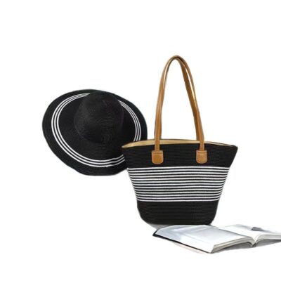 UV‑Blocking Straw Hat with Fold‑Flat Travel Bag – Lightweight 0.45 kg Set for Beach Vacations | Shopdecimals