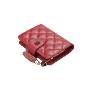 Women's Mid-length Wallet Simple Rhombus Large-capacity Three-fold Change Wallet | ShopDecimals