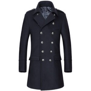 Men's long-length Winter season Lapel Coat | ShopDecimals
