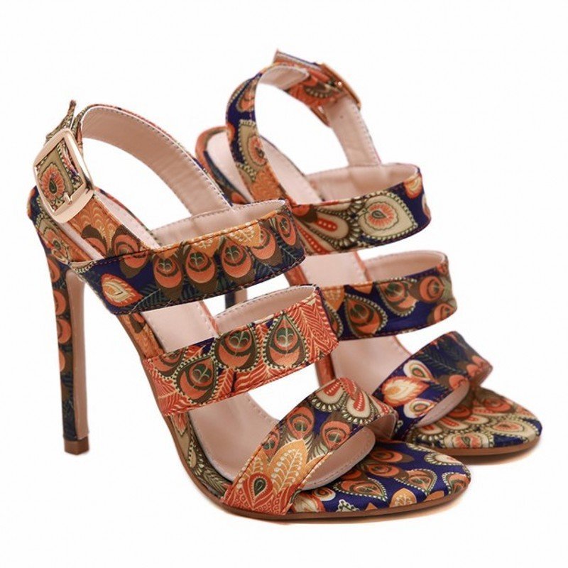 High Heel Buckle Fish Mouth Sandals Women | ShopDecimals