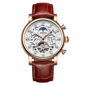 Business Genuine Leather Men's Mechanical Watch | ShopDecimals