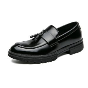 Feather‑Light Brogue Loafers for Men – 0.84 kg Comfort, Slip‑On Leather Dress Shoes in Black & Brown | Shopdecimals