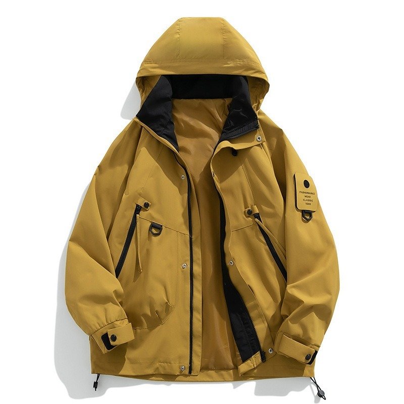 Hooded Work Clothes Men's Trendy Casual Handsome Outdoor Jacket | ShopDecimals