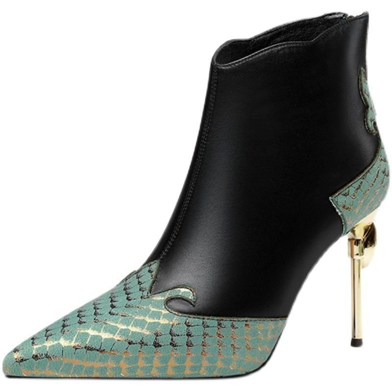 Ladies Fashion Leather Boots Niche High Heels | ShopDecimals