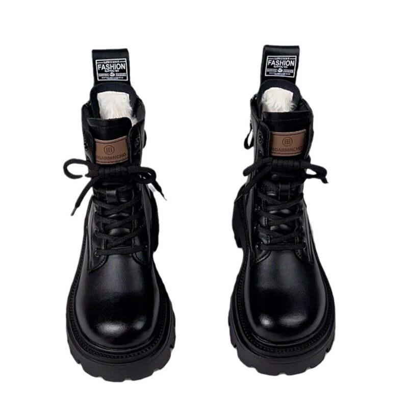 Fur Integrated Thick Bottom Female Winter Fleece-lined Cotton Boots | ShopDecimals