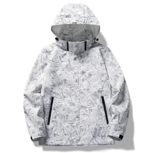 Casual Camouflage Shell Jacket Hooded Color Loose Men | ShopDecimals