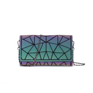 Fashion Luminous Chain Crossbody Geometric Rhombus Bag | ShopDecimals
