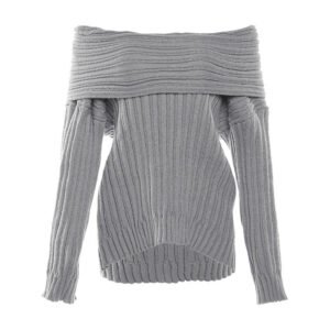 Irregular Off-the-shoulder Long-sleeved Sweater | ShopDecimals
