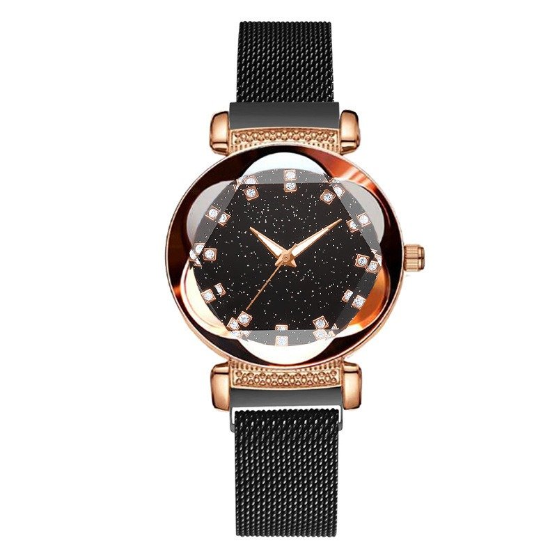 Niche, Vibrato, The Same Watch, Starry Sky Magnet Watch, Rose Gold Watch Head, Big Diamond | ShopDecimals
