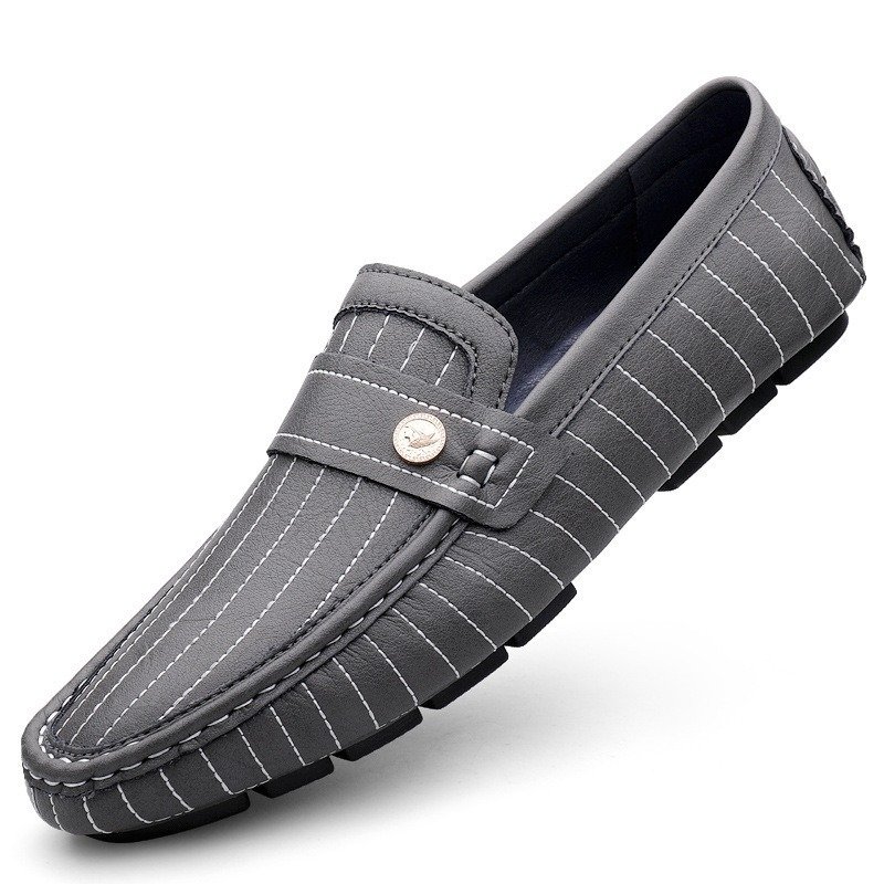 Breathable British Style Black Men's Casual Leather Shoes | ShopDecimals