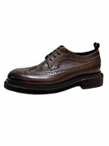 Brogue Men's Shoes Thick Bottom Height-increasing Leather Leather Shoes | ShopDecimals