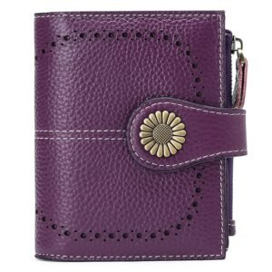 Fashion Women's Short Oil Wax Leather Coin Purse | ShopDecimals