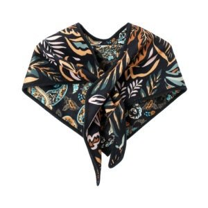 European And American Autumn And Winter Paisley Leaves Jacquard Triangle Shawl Scarf | ShopDecimals