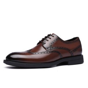 Fashion New Brogue Leather Shoes Men | ShopDecimals