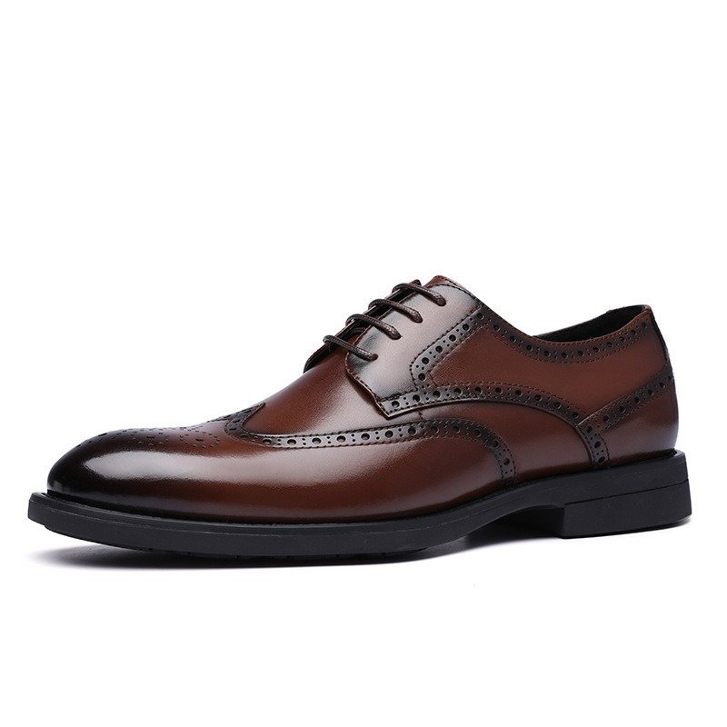 Fashion New Brogue Leather Shoes Men | ShopDecimals