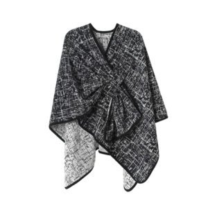 High-grade Plush Jacquard Buckle Shawl | ShopDecimals