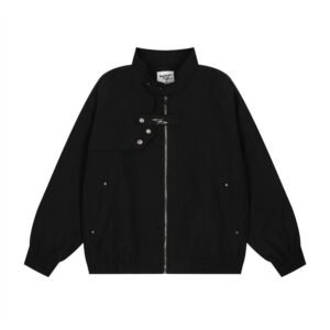 Ultra‑Light Men’s Baseball Jacket – Loose Fit, Stand Collar, Black or Gray – Boost Mobility on the Field | Shopdecimals