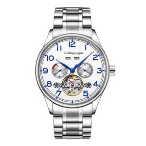 Business Hollow Men's Stainless Steel Mechanical Watch | ShopDecimals