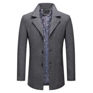 Men's Coat Fashion Cotton Padded Business Non-ironing | ShopDecimals