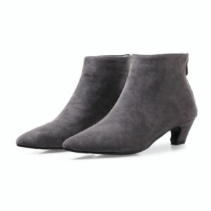 Large Size Mid Heel Pointed Ankle Boots Women | ShopDecimals
