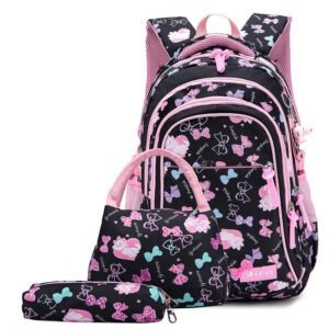Three-piece Set of Light and Water-repellent Backpack for Primary and Middle School Students | ShopDecimals